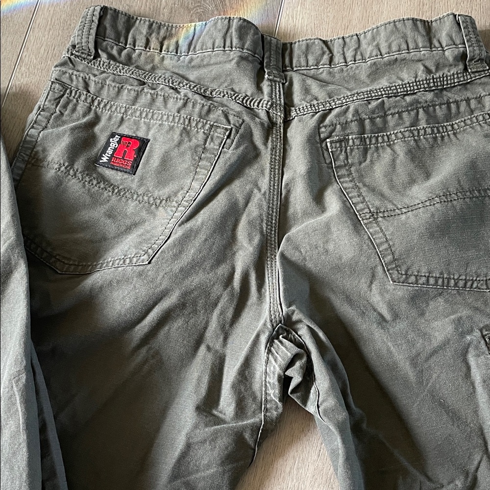 Wrangler Olive Green Workwear Pants - Picture 3 of 3